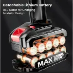 مكنسة كهربائية محمولة للسيارة والمنزل من ماركة MDHL، طراز MD-A3 .