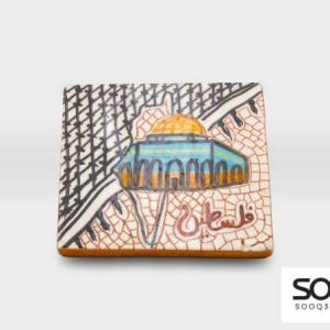 كوستر مشغولات خزفية فسفساء قبة الصخرة