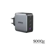 UGREEN USB-A+3*USB-C 160W GaN Tech Fast Charger EU Grey（ folding foot）+ 1M 100W cable