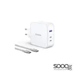 UGREEN USB-A+2*USB-C 140W GaN Tech Fast Charger with C to C Cable 1.5M EU