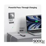 UGREEN 60384 USB-C to 2*USB 3.0 A + HDMI 4K@60Hz max + SD/TF + PD Adapter with PD Charging
