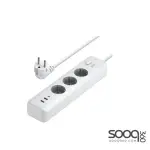 UGREEN (25357) 30W 3 AC Power Strip with Master Switch (2A1C) DE
