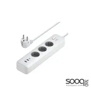 UGREEN (25357) 30W 3 AC Power Strip with Master Switch (2A1C) DE