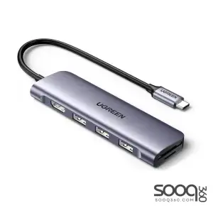 UGREEN USB-C to 2*USB 3.0 A+USB-C+HDMI 4K@30Hz max + SD/TF + PD Multifunction Adapter