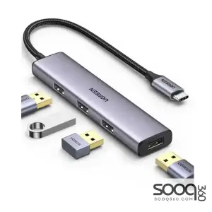 UGREEN (15495) Revodok 105 USB C Hub 5 in 1 Multiport Adapter 4K HDMI