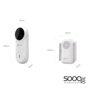 Ezviz DB2C Kit Wire-Free Video Doorbell with Chime