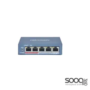 Hikvision 4 Port Fast Ethernet Unmanaged POE DS-3E0105P-E(B) Switch