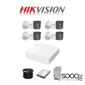 Hikvision 2mp 4 Cameras ColorVu Security System