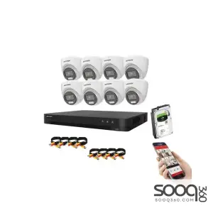 Hikvision 2mp 8 Cameras Security System