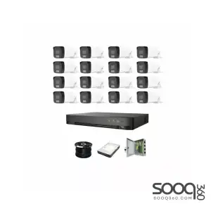Hikvision 5mp 16 Cameras Hybrid Light Security System