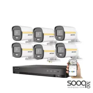 Hikvision 5mp 6 Cameras ColorVU Security System