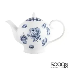 KATIE ALICE VINTAGE INDIGO 6 CUP TEAPOT