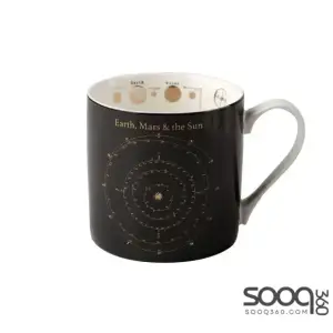 CREATIVE TOPS BLACK ASTRONOMY CAN MUG (β)