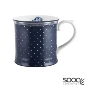 KATIE ALICE VINTAGE INDIGO SPOT TANKARD MUG
