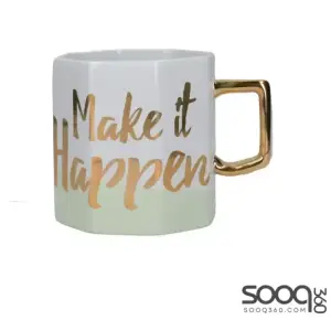 CREATIVE TOPS AVA & I MAKE IT HAPPEN OCTAGONAL MUG