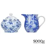 MIKASA HAMPTON PORCELAIN SUGAR BOWL AND CREAMER SET