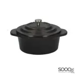 CREATIVE TOPS GOURMET CHEESE CAST IRON BAKER BLACK