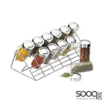 KITCHEN CRAFT KCSPICE CHROME PLATED SPICE RACK SET