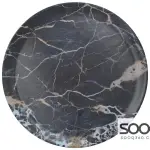 Creative Tops Navy Marble Round Matte Tray