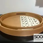 قطعتين _طقم صواني