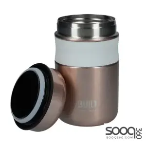 BUILT Double Wall Vacuum Insulated Flask for Hot and Cold Foods, 490 ml, Rose Gold