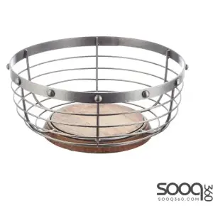 INDUSTRIAL KITCHEN WIRE FRUIT BASKET 28X12CM, TAGGED