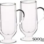 KITCHENCRAFT LE™XPRESS DOUBLE WALLED LATTE GLASSES, 325 ML, SET OF 2
