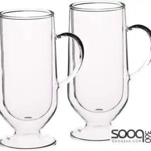 KITCHENCRAFT LE™XPRESS DOUBLE WALLED LATTE GLASSES, 325 ML, SET OF 2