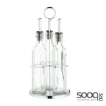 KITCHEN CRAFT GLASS OIL AND VINEGAR- GIFT BOXED