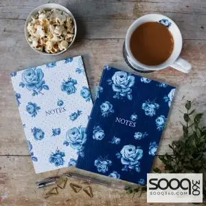 VINTAGE INDIGO SET OF TWO NOTEBOOKS