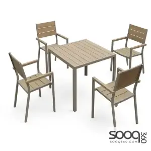 طقم حديقة: طاولة مع 4 كراسي