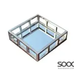LARGE SQUARE MIRROR TRAY 45 X 45 X 7