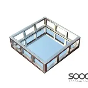 LARGE SQUARE MIRROR TRAY 45 X 45 X 7