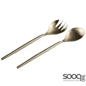 HAMMERED 2PC SALAD SERVERS SET