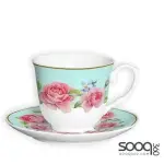 CERAMIC COFFEE CUP WITH SAUCER - 6 PIECES