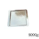 SMALL SQUARE HAMMERED TRAY25 X 22 X 2