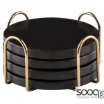 ORSON BLACK 4PK COASTER SET