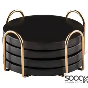 ORSON BLACK 4PK COASTER SET