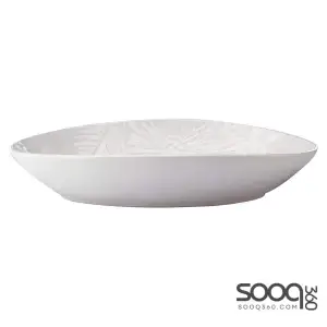 Maxwell & Williams Panama Oval Serving Dish in Gift Box, Stoneware, White, 24 x 17 cm