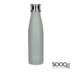 BUILT Insulated Water Bottle/Thermal Flask with Leakproof Cap, Stainless Steel, Storm Grey, 480 ml