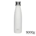 BUILT Insulated Water Bottle/Thermal Flask with Leakproof Cap, Stainless Steel, White, 480 ml