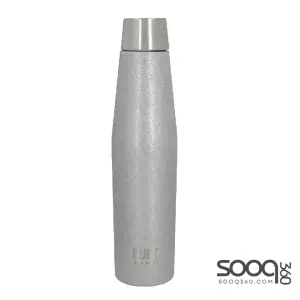 BUILT APEX INSULATED WATER BOTTLE W/ LEAKPROOF PERFECT SEAL LID, SWEATPROOF 100 PERCENT REUSABLE BPA FREE 18/10 STAINLESS STEEL FLASK, SILVER GLITTER, 540ML