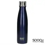 Built 17Oz Double Walled Stainless Steel Water Bottle Midnight Blue