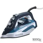 مكواة بخار بلاك أند ديكر 2400 واط مع قاعدة من السيراميك