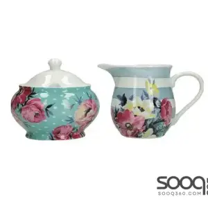 KITCHENCRAFT MIKASA CLOVELLY CREAMER AND SUGAR POT