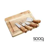 MASTER CLASS ARTESà ACACIA WOOD CHEESE SET, 25.5X20CM