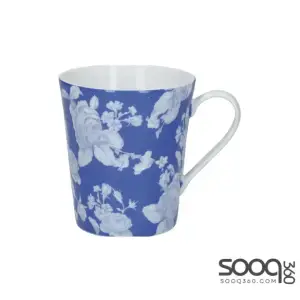 MIKASA HAMPTON PORCELAIN 330ML WHITE FLOWER CONICAL MUG