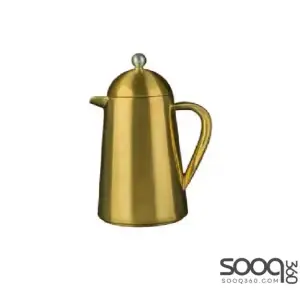 BRUSHED LA CAFETIERE EDITED THERMIQUE DOUBLE WALLED 8 CUP CAFETIERE GOLD