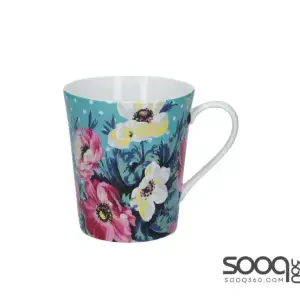 MIKASA CLOVELLY PORCELAIN 330ML SEAFOAM GREEN CONICAL MUG