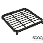 MIKASA GOURMET TRIVET FOR HOT PANS WITH ROPE DETAILING, WIRE, BLACK, 17.5 CM